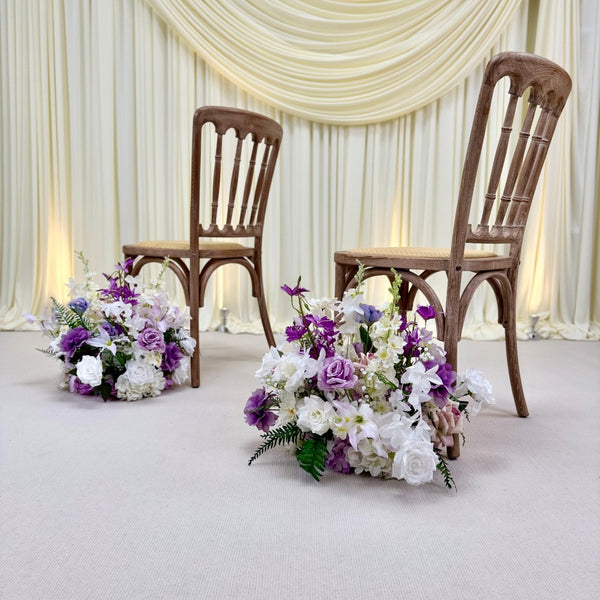 Purple Whisper Aisle Floral Runner