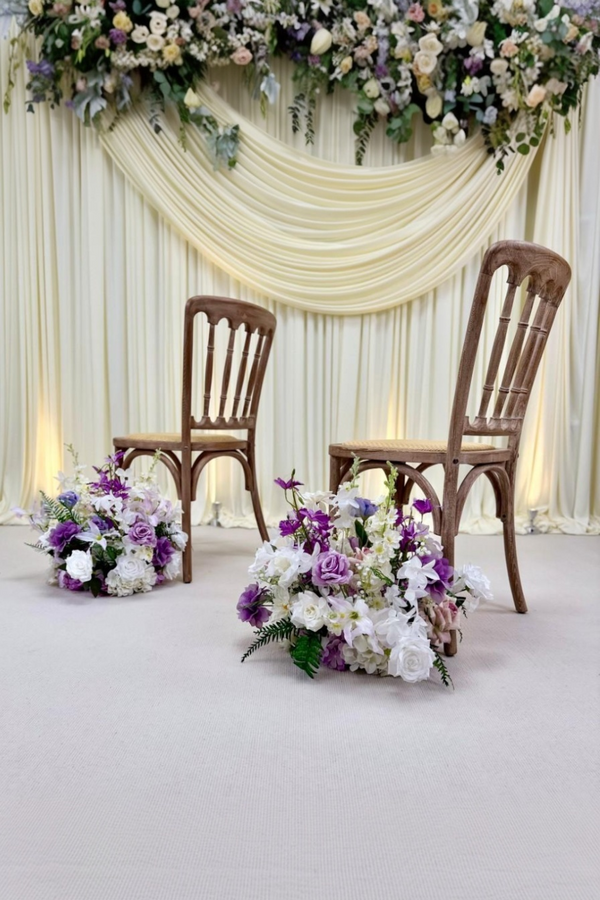 Purple Whisper Aisle Floral Runner