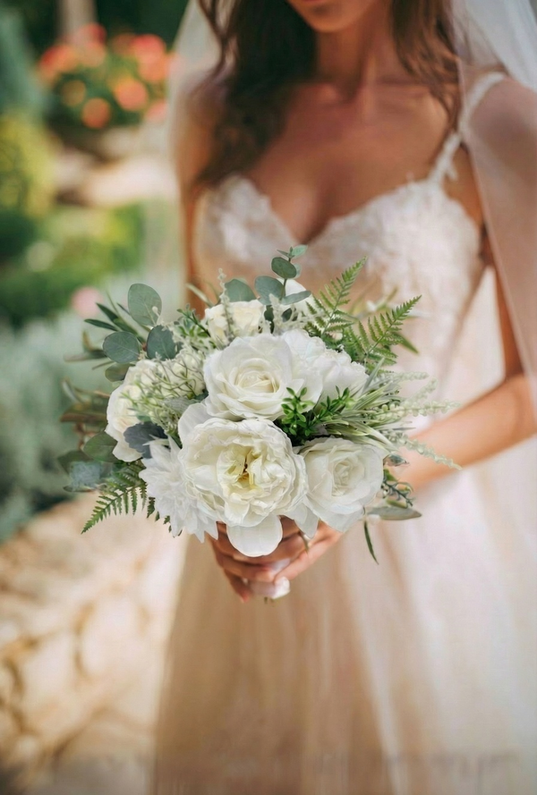 Silver Whisper Bridal Bouquet