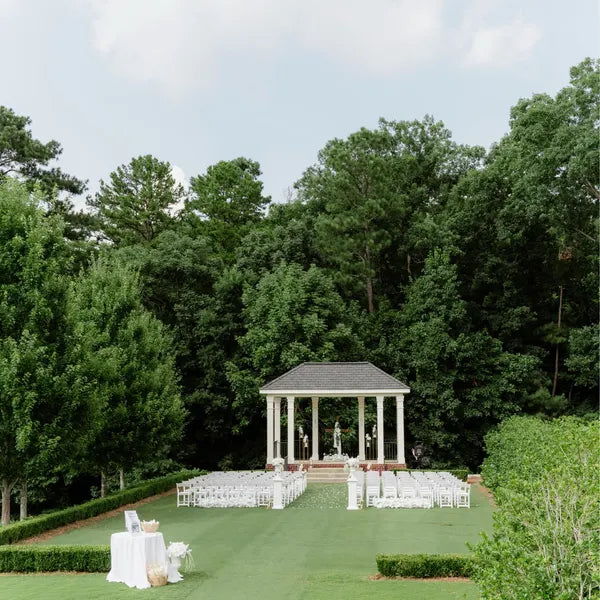 Customer photo of an outdoor wedding setup