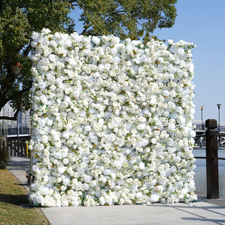 Unveiling the Enchanting 3D Wing Flower Wall Design Backdrop: A True Showstopper Backdrops for Your Events!