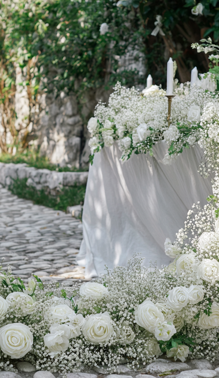 Wedding Centerpiece & Floral Garland