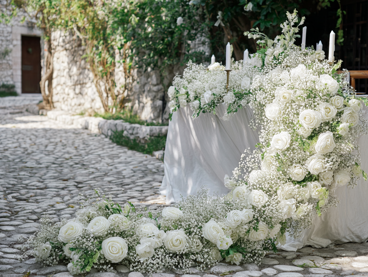 Wedding Centerpiece & Floral Garland
