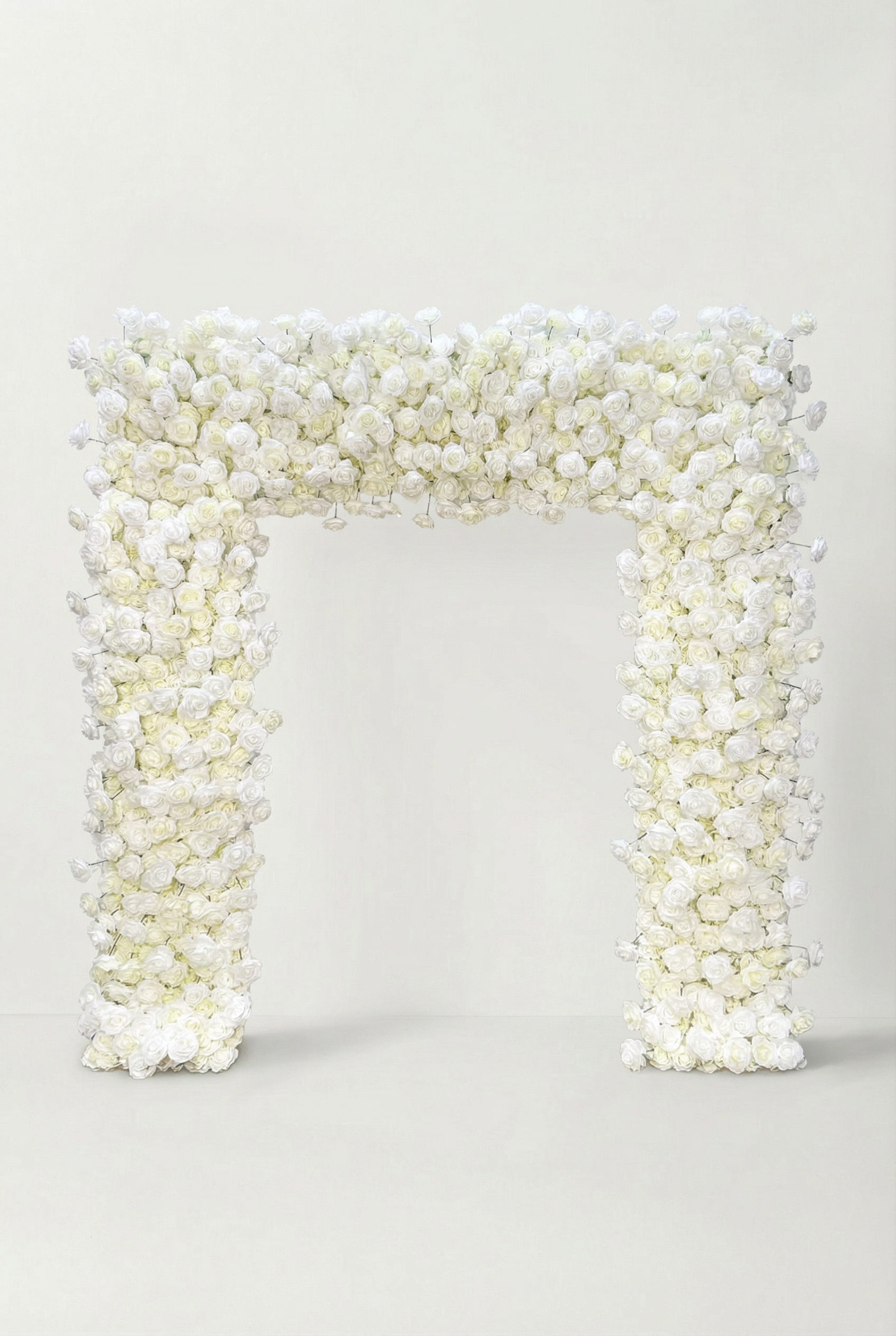 Minimalist Luxury White Flower Arch