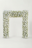 White Rose & Baby’s Breath Square Arch