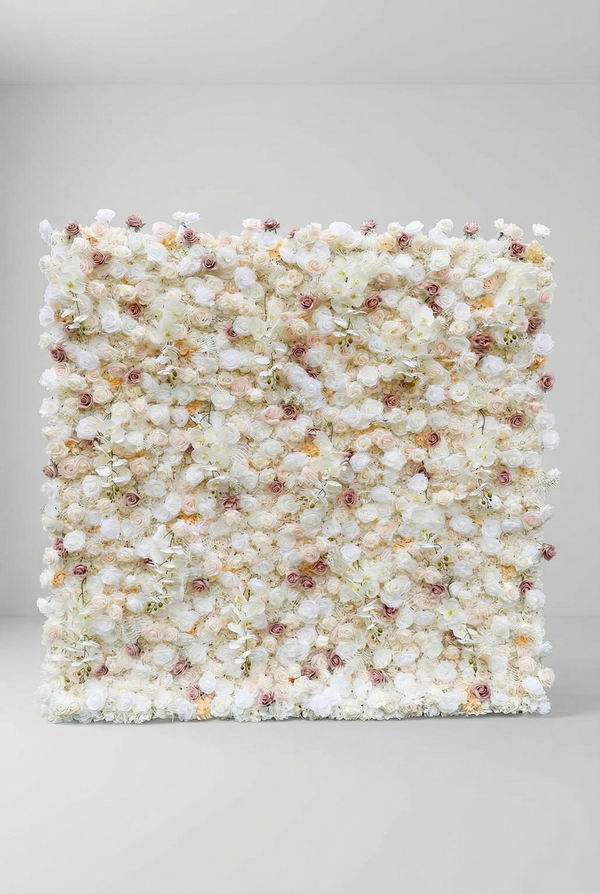 Blush Pink and White 5D Flower Wall