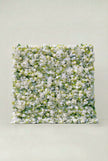 5D White Rose & Greenery Flower Wall