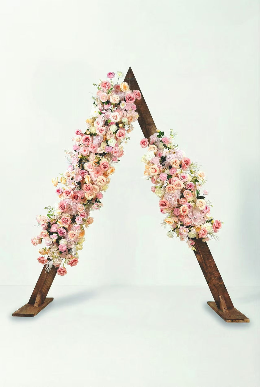 Blush Pink Rose Artificial Floral Runner