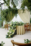 White Roses Greenery Garland