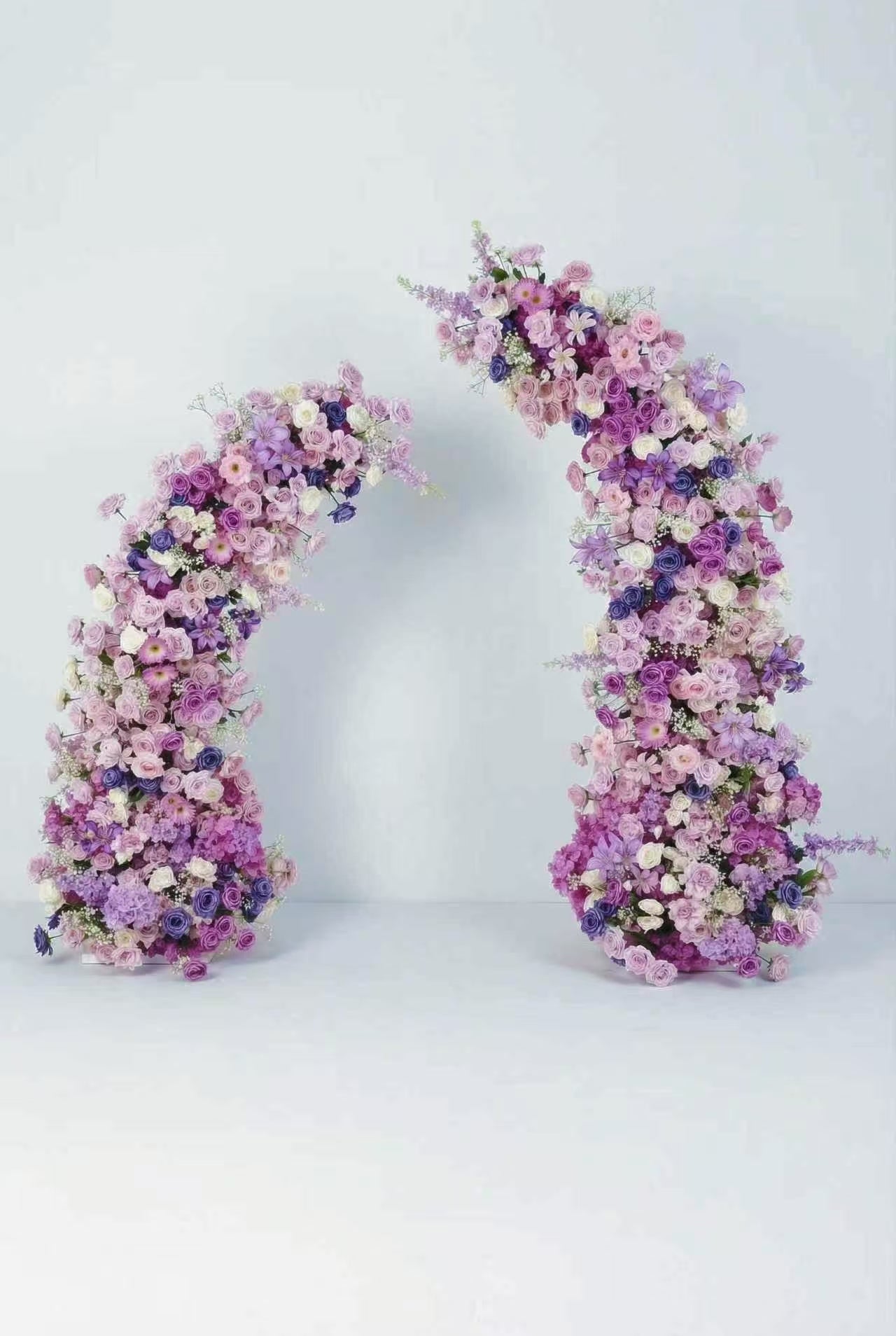 Lavender Purple Rose Wedding Arch