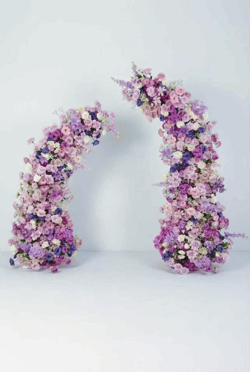 Lavender Purple Rose Wedding Arch