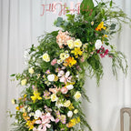 Wildflower Wedding Arch: Artificial Rose & Hydrangea Floral Arrangement