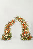 Autumn Orange Floral Wedding Arch