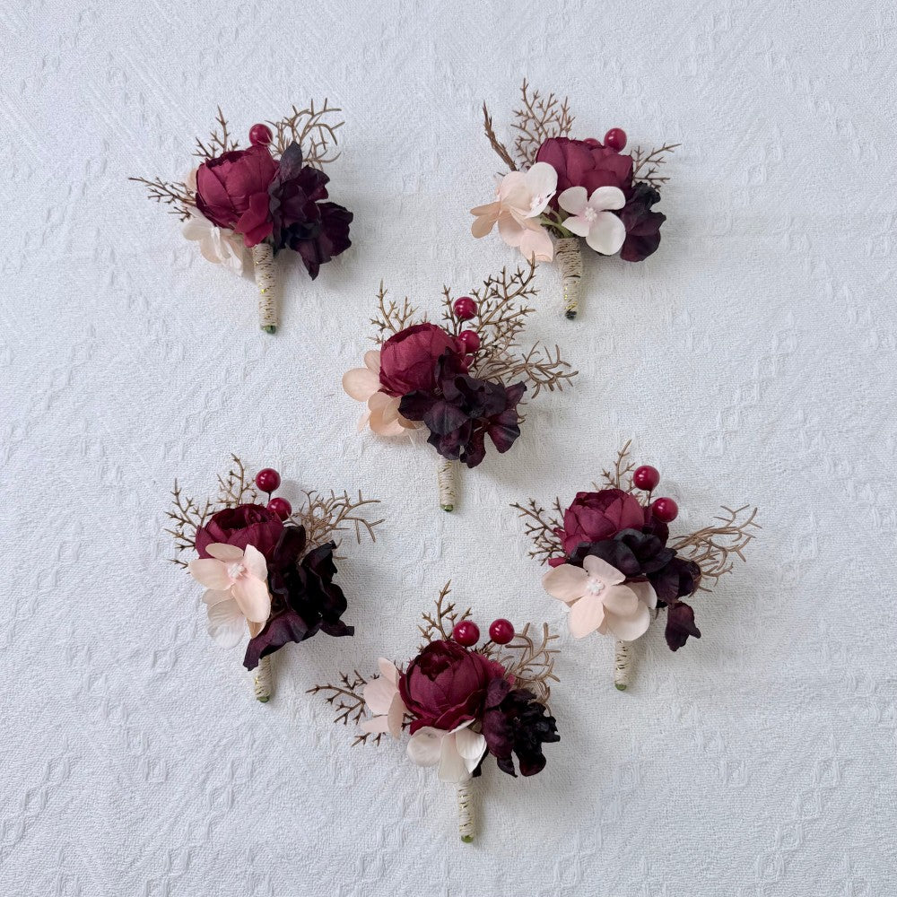 Crimson & Blush Wedding Set