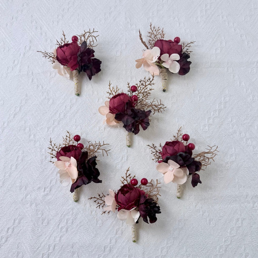 Crimson & Blush Wedding Set