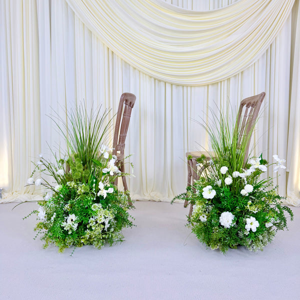 Wild Green Blooms Aisle Runner