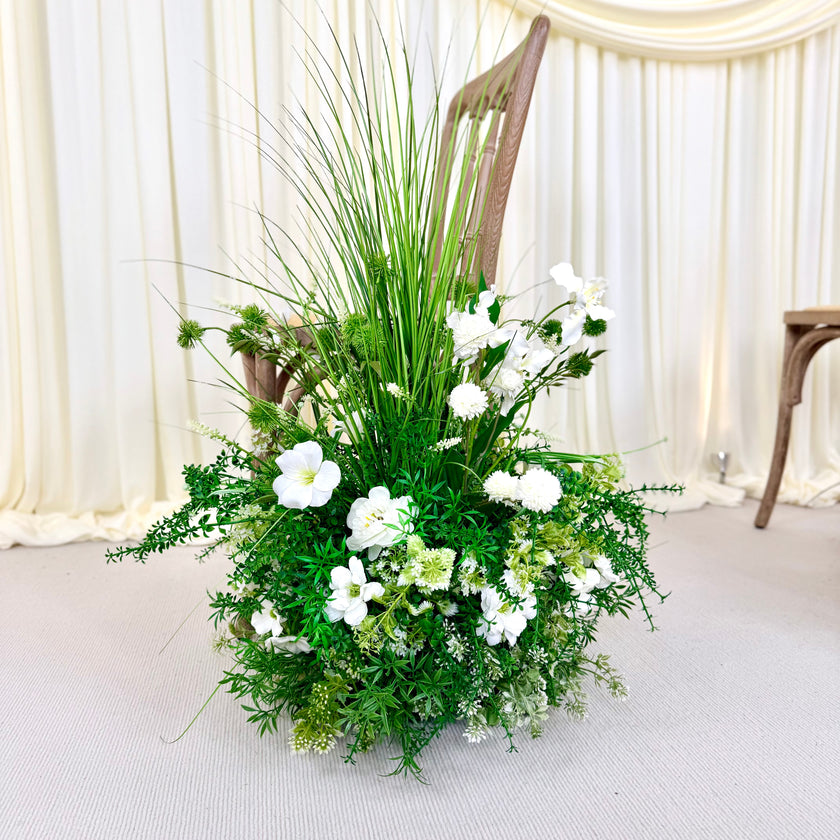 Wild Green Blooms Aisle Runner