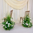 Wild Green Blooms Aisle Runner