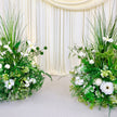 Wild Green Blooms Aisle Runner