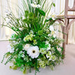 Wild Green Blooms Aisle Runner