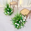 Wild Green Blooms Aisle Runner