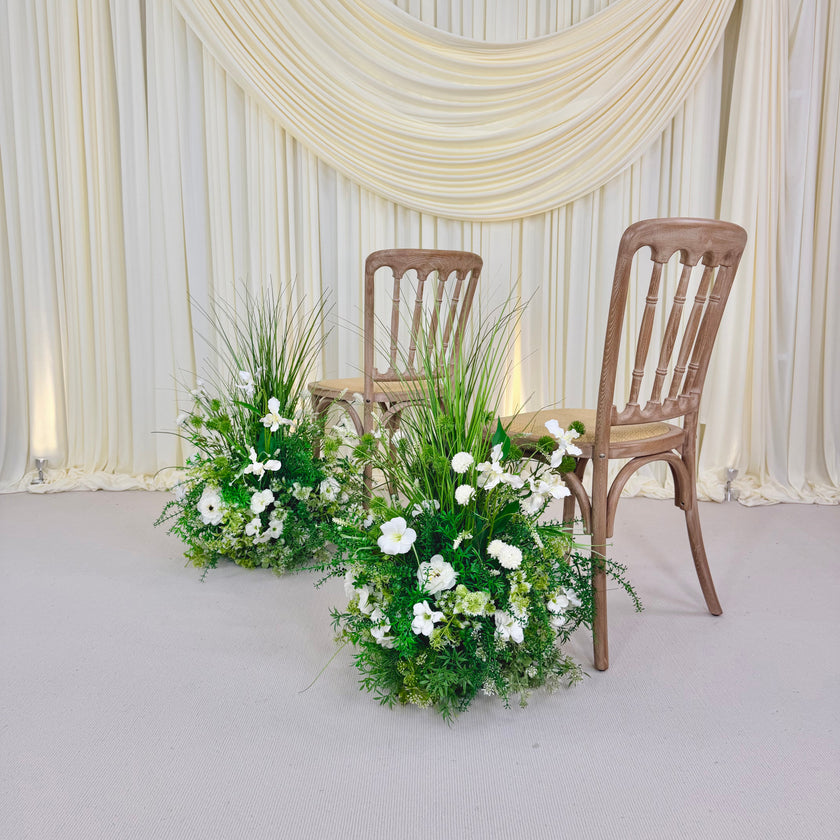 Wild Green Blooms Aisle Runner
