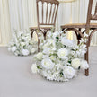 Pure White Aisle Floral Runner