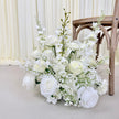 Pure White Aisle Floral Runner