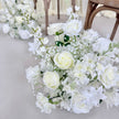 Pure White Aisle Floral Runner