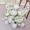 Pure White Aisle Floral Runner