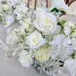 Pure White Aisle Floral Runner