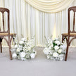 Pure White Aisle Floral Runner