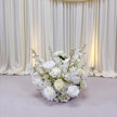 Pure White Aisle Floral Runner