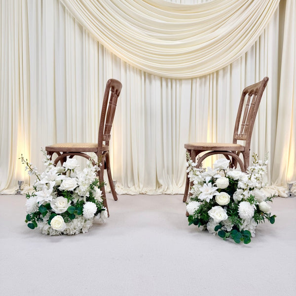 Greenery & White Aisle Runner