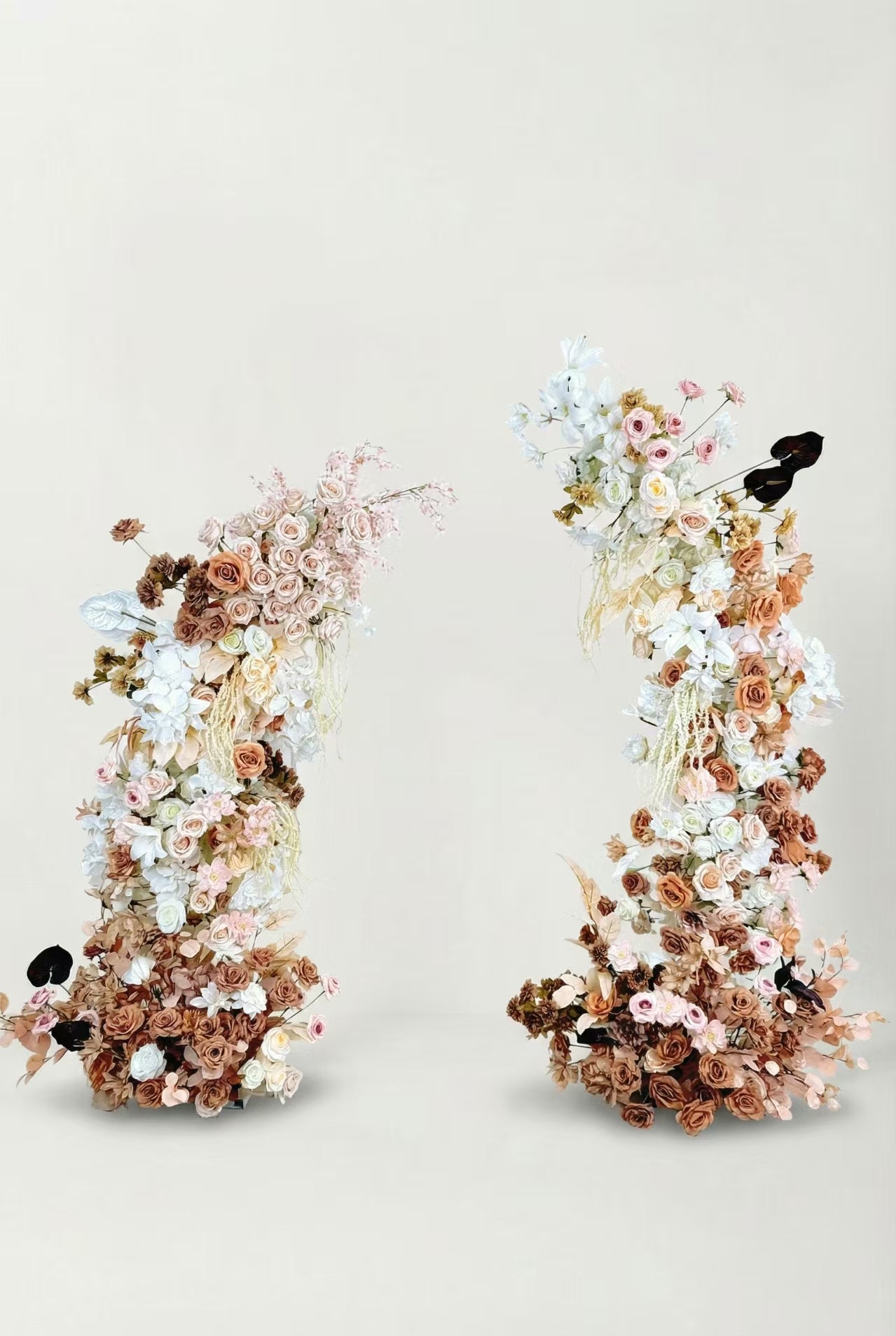 Vintage Caramel Floral Arch
