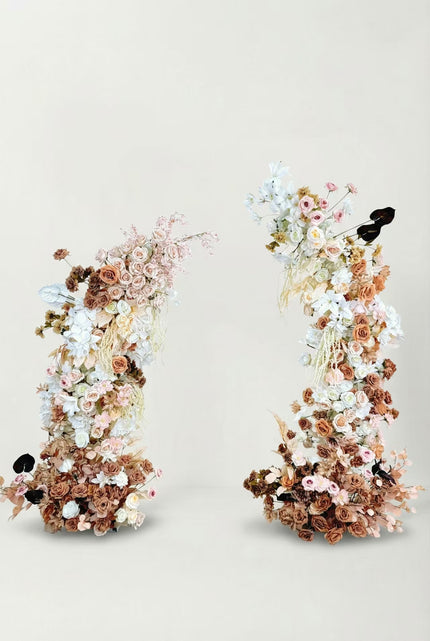 Vintage Caramel Floral Arch