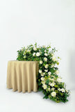 White Roses Greenery Garland