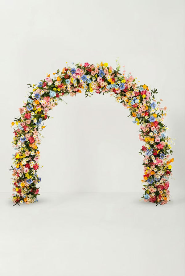 Vibrant Wildflower Arch Garland - Universal Fit for All Arch Shapes