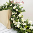 White Roses Greenery Garland