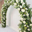 White Roses Greenery Garland