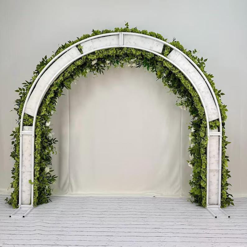 White Roses Greenery Garland
