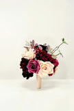 Crimson Berry Whisper Bridesmaid Bouquets