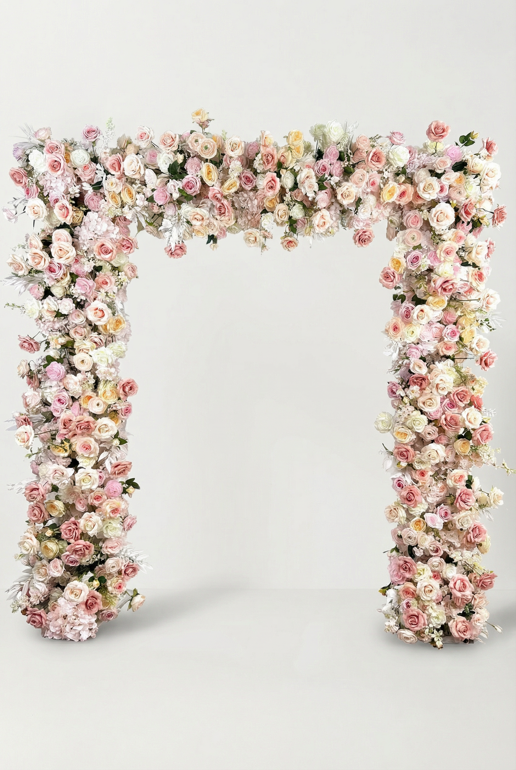 Blush Pink Rose & Wildflower Garland