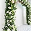 White Roses Greenery Garland