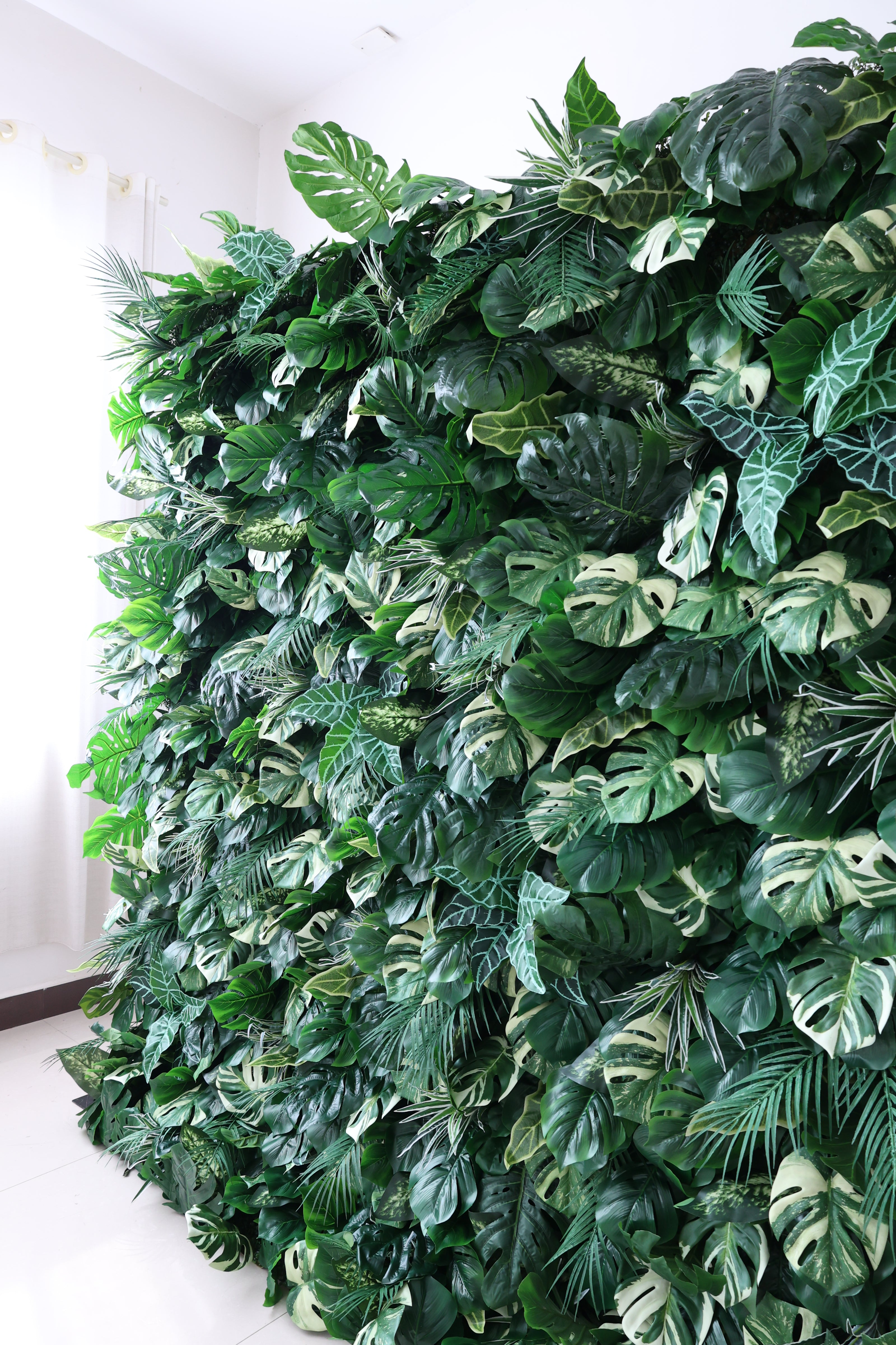 Lush Green Leaves 5D Flower Wall