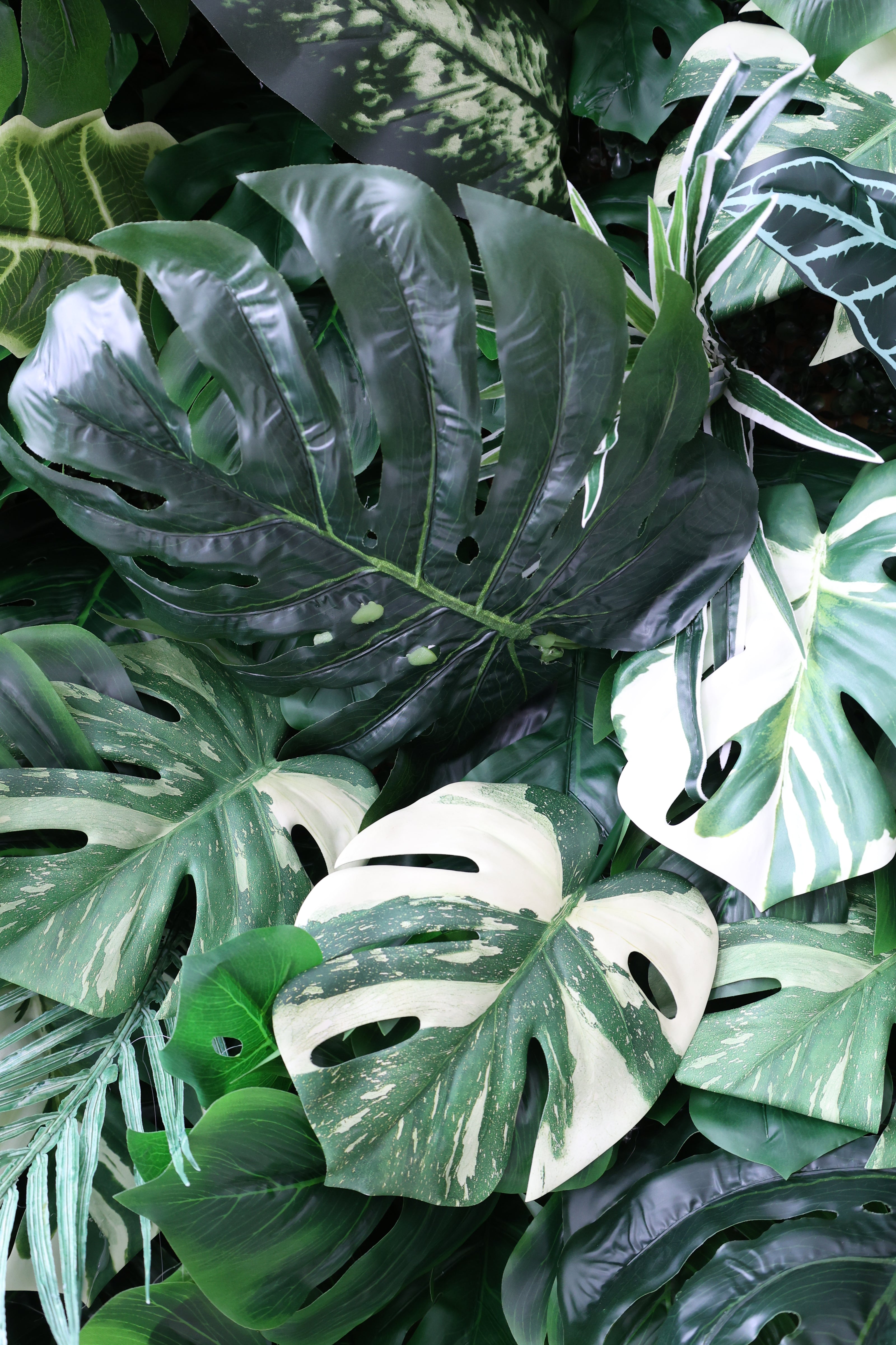 Lush Green Leaves 5D Flower Wall
