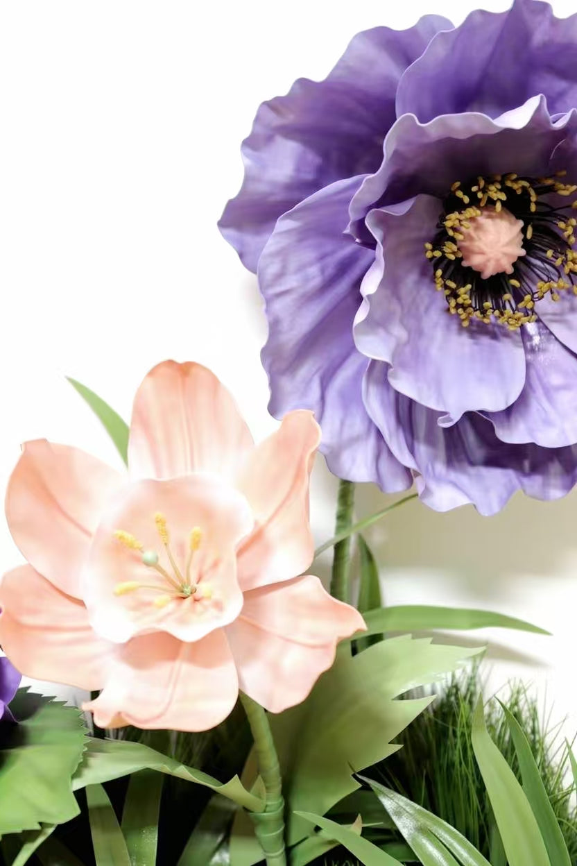 Blush & Violet Giant Flowers
