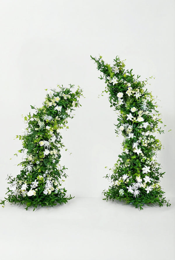 Greenery Eucalyptus White Rose Flower Arch