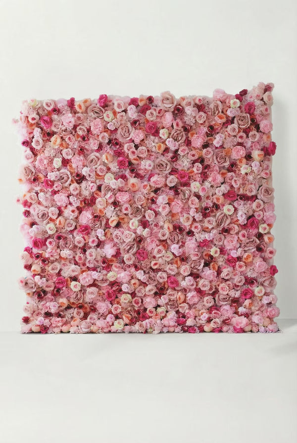 5D Pink Roses Flower Wall