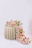 Blush Pink Roses Floral Garland for Arch, Wedding Centerpiece